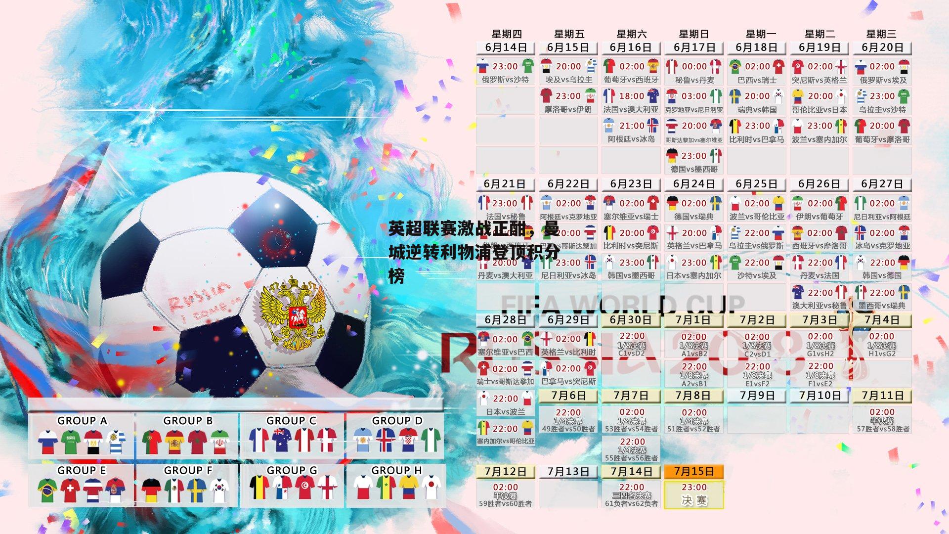 英超联赛激战正酣，曼城逆转利物浦登顶积分榜